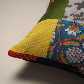 Handcrafted cotton patchwork cushion cover 121