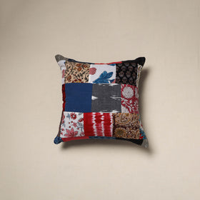 Handcrafted cotton patchwork cushion cover 123