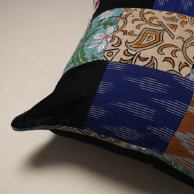 Handcrafted cotton patchwork cushion cover 125