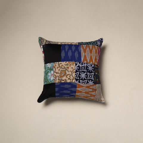 Handcrafted cotton patchwork cushion cover 125