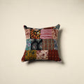 Multicolor - handcrafted cotton patchwork cushion cover 125