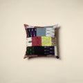 Multicolor - handcrafted cotton patchwork cushion cover 130