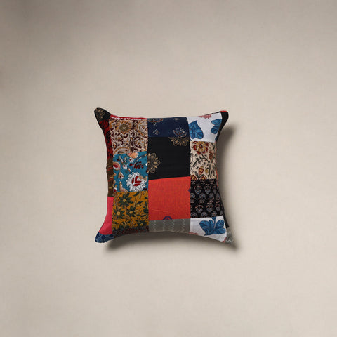 Handcrafted cotton patchwork cushion cover 131