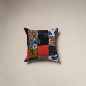 Handcrafted cotton patchwork cushion cover 131