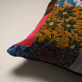 Handcrafted cotton patchwork cushion cover 131