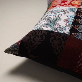 Handcrafted cotton patchwork cushion cover 133