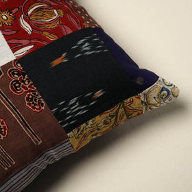 Multicolor - handcrafted cotton patchwork cushion cover 133