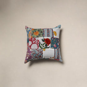 Handcrafted cotton patchwork cushion cover 134