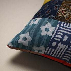 Handcrafted cotton patchwork cushion cover 137