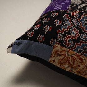 Handcrafted cotton patchwork cushion cover 138