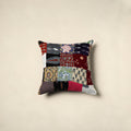 Multicolor Handcrafted Cotton Patchwork Cushion Cover