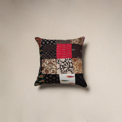 Handcrafted cotton patchwork cushion cover 139