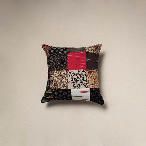 Handcrafted cotton patchwork cushion cover 139