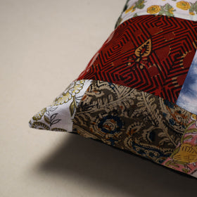 Handcrafted cotton patchwork cushion cover 141