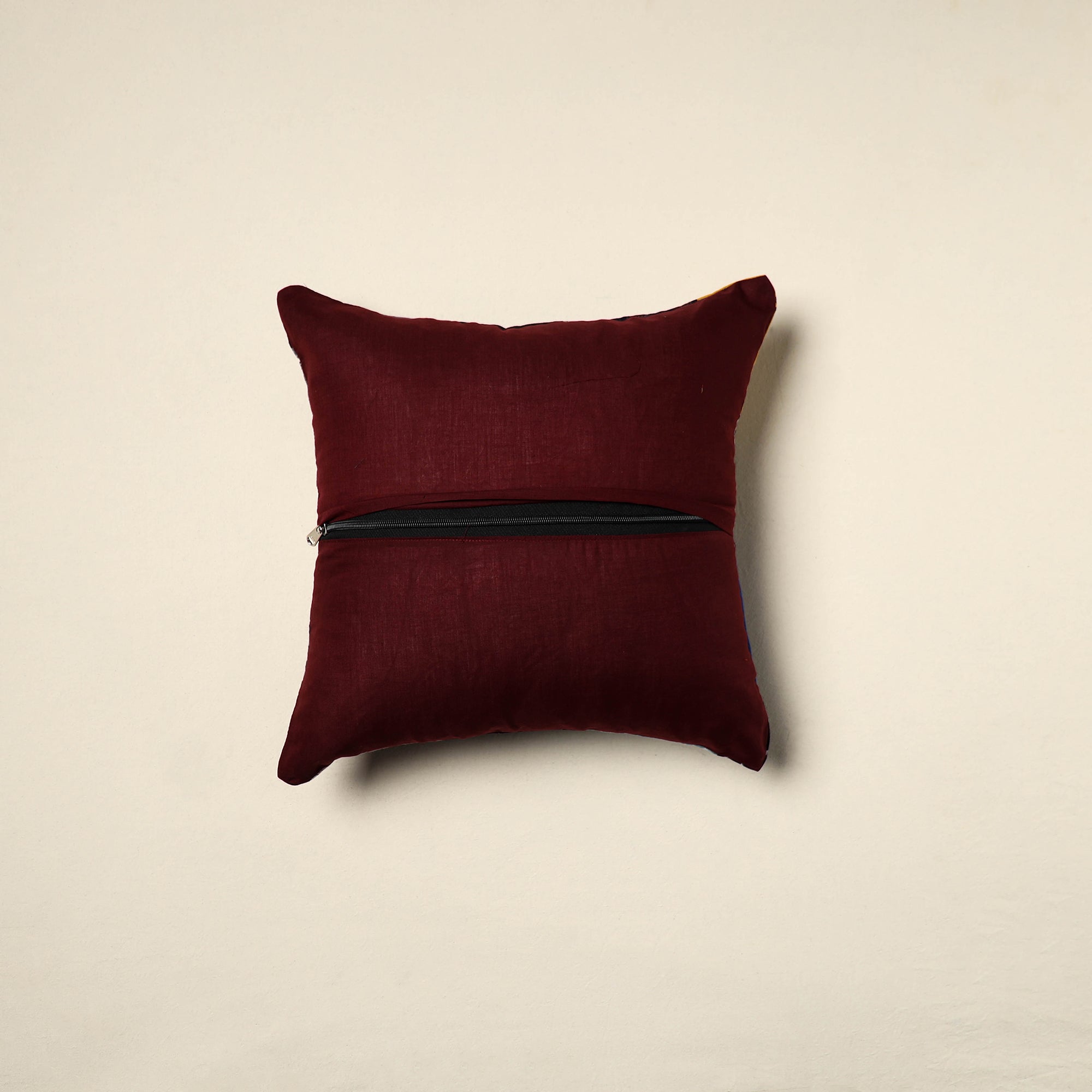 Multicolor - handcrafted cotton patchwork cushion cover 141