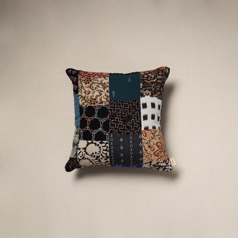 Handcrafted cotton patchwork cushion cover 142