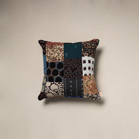 Handcrafted cotton patchwork cushion cover 142