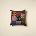 Multicolor Handcrafted Cotton Patchwork Cushion Cover