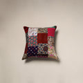 Handcrafted cotton patchwork cushion cover 143