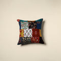 Multicolor Handcrafted Cotton Patchwork Cushion Cover
