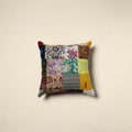 Multicolor Handcrafted Cotton Patchwork Cushion Cover