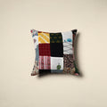 Multicolor Handcrafted Cotton Patchwork Cushion Cover