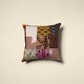 Multicolor Handcrafted Cotton Patchwork Cushion Cover