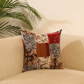 Buy Multicolor Handcrafted Cotton Patchwork Cushion Cover