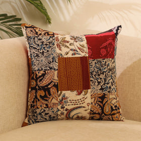 Buy Multicolor Handcrafted Cotton Patchwork Cushion Cover