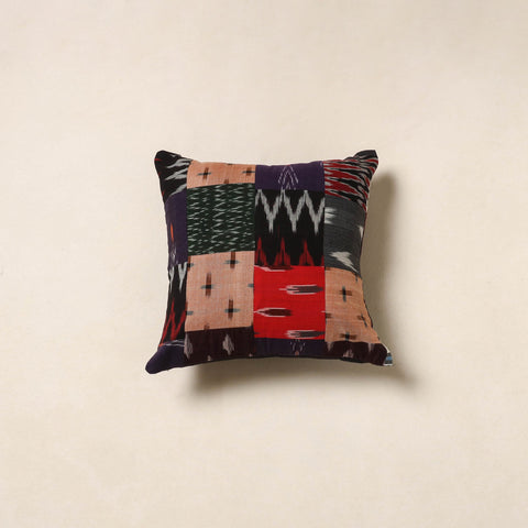 Multicolor - handcrafted cotton patchwork cushion cover 15
