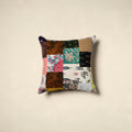 Multicolor - handcrafted cotton patchwork cushion cover 150