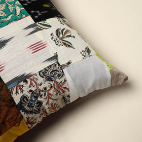 Multicolor - handcrafted cotton patchwork cushion cover 150