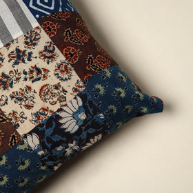 Multicolor - handcrafted cotton patchwork cushion cover 153