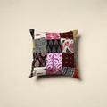 Multicolor Handcrafted Cotton Patchwork Cushion Cover