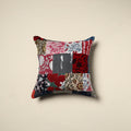 Multicolor Handcrafted Cotton Patchwork Cushion Cover