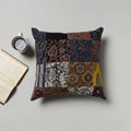 Multicolor - handcrafted cotton patchwork cushion cover (16