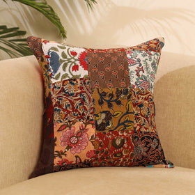 Multicolor - handcrafted cotton patchwork cushion cover 18