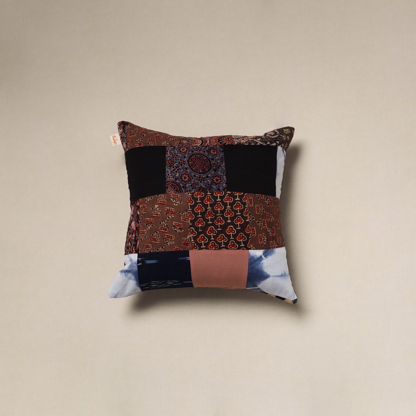 Handcrafted cotton patchwork cushion cover 20