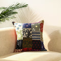  Multicolor Handcrafted Cotton Patchwork Cushion Cover