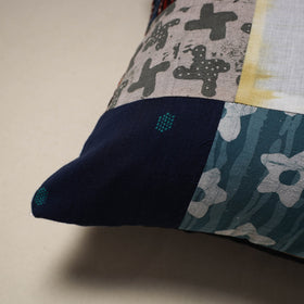Handcrafted cotton patchwork cushion cover 21