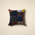 Multicolor - handcrafted cotton patchwork cushion cover 24