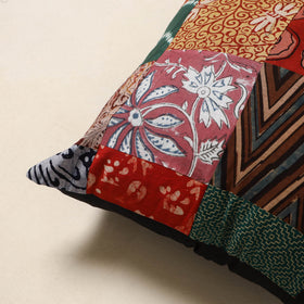 Multicolor - handcrafted cotton patchwork cushion cover 24