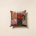 Multicolor - handcrafted cotton patchwork cushion cover 24
