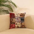 Buy Multicolor Handcrafted Cotton Patchwork Cushion Cover