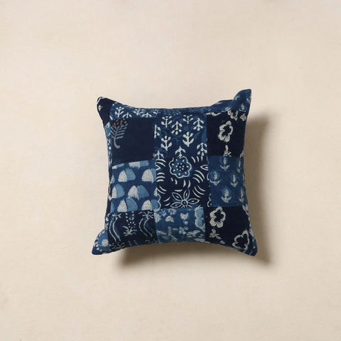 Multicolor - handcrafted cotton patchwork cushion cover 26