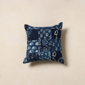 Multicolor - handcrafted cotton patchwork cushion cover 26