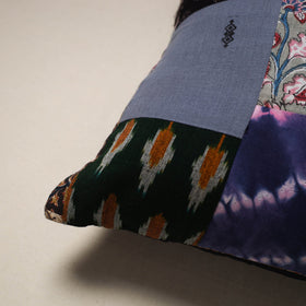 Handcrafted cotton patchwork cushion cover 26