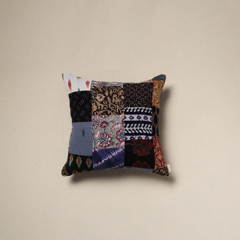 Handcrafted cotton patchwork cushion cover 26