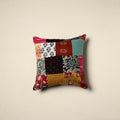 Multicolor Handcrafted Cotton Patchwork Cushion Cover