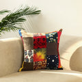  Multicolor Handcrafted Cotton Patchwork Cushion Cover